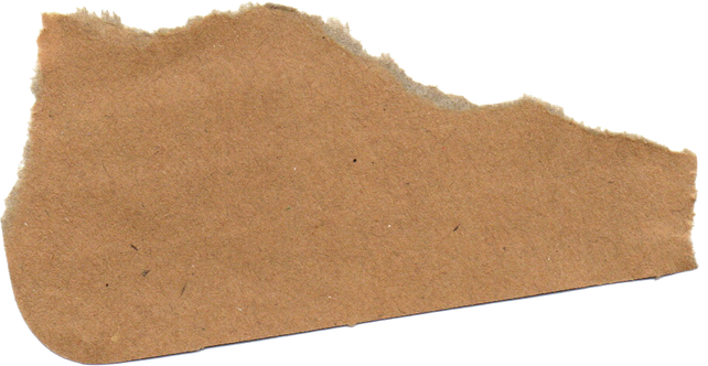 Ripped brown paper decoration